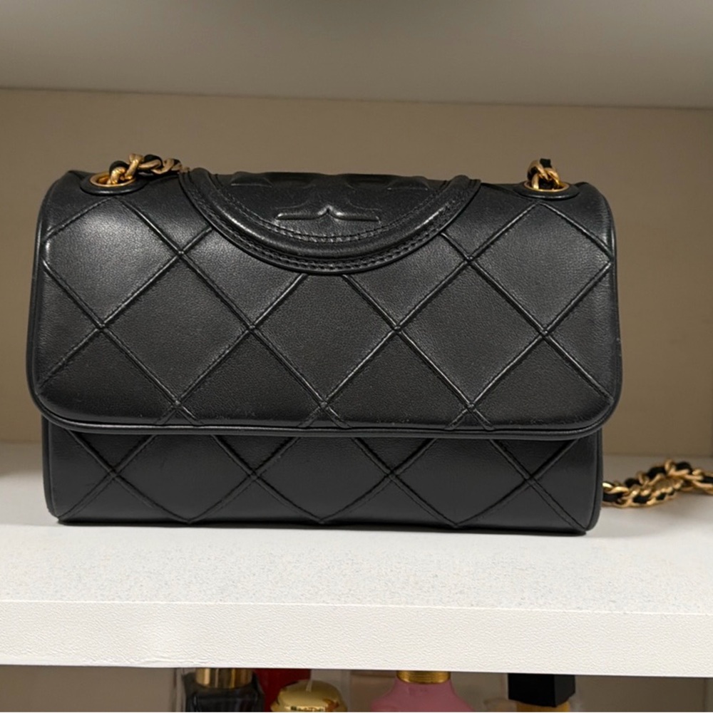 Tory Burch Black Quilted Shoulder Bag